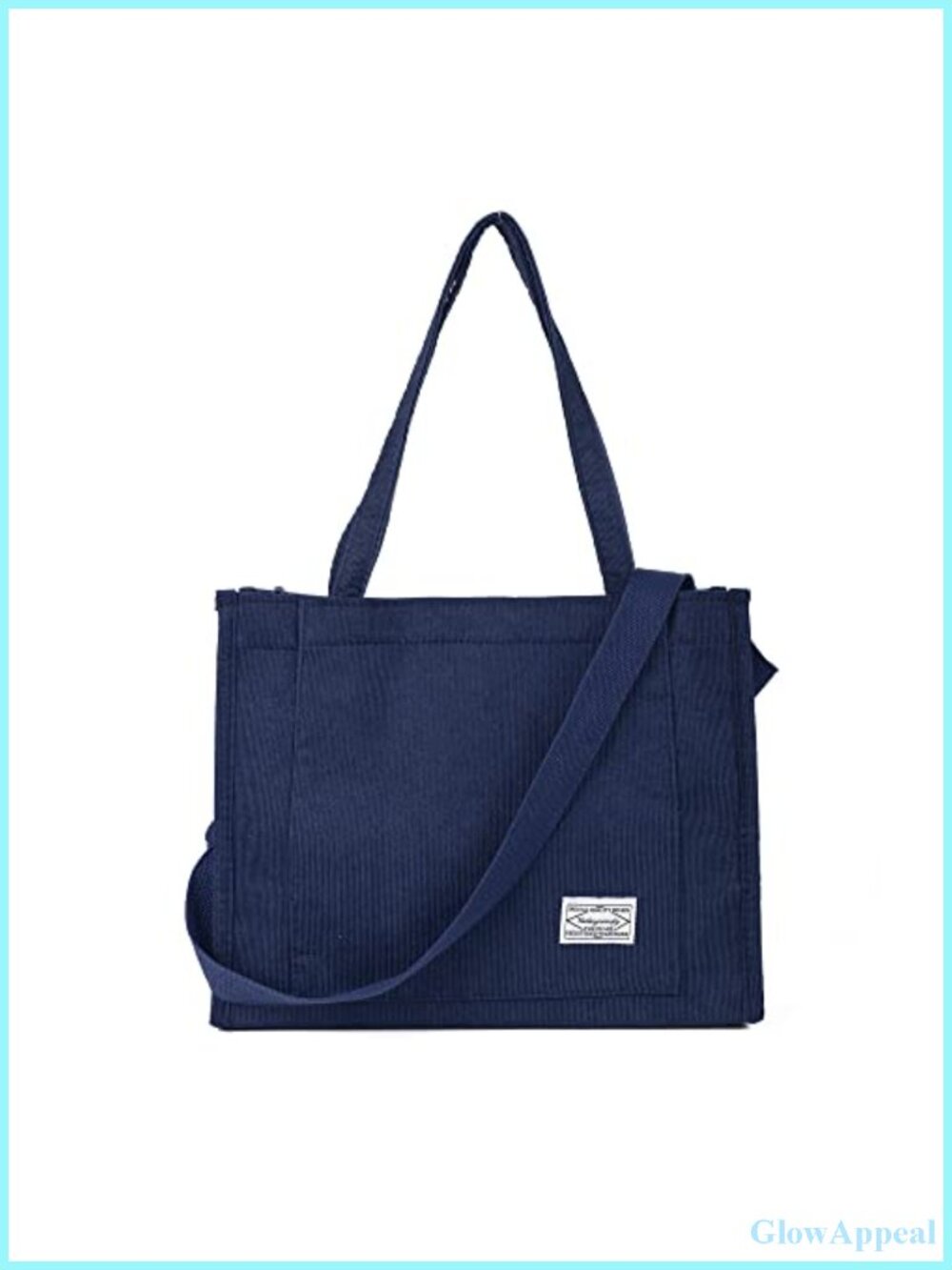 Corduroy Tote Bag Women Crossbody Shoulder Handbag Travel Purse